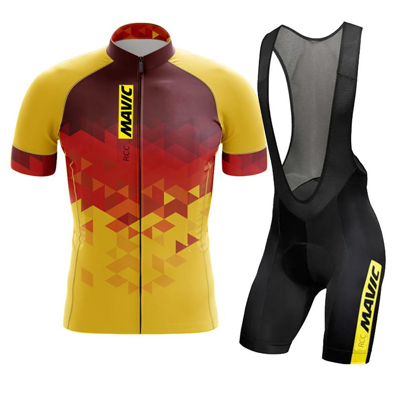 Cycling Bib Shorts - MAVIC 남성용 반팔 사이클링 세트, 철인
