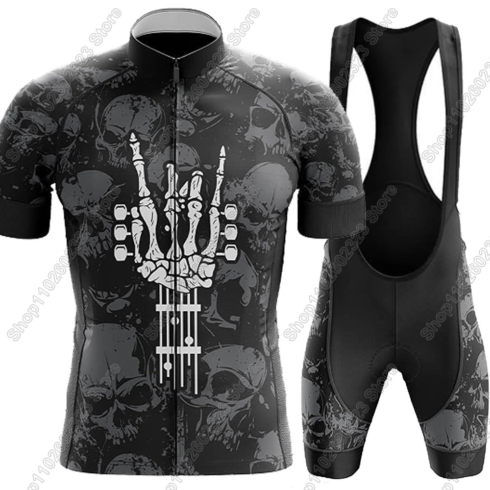 Cycling Gear Jersey - 록앤롤 사이클링 저지 2025 세트 여름