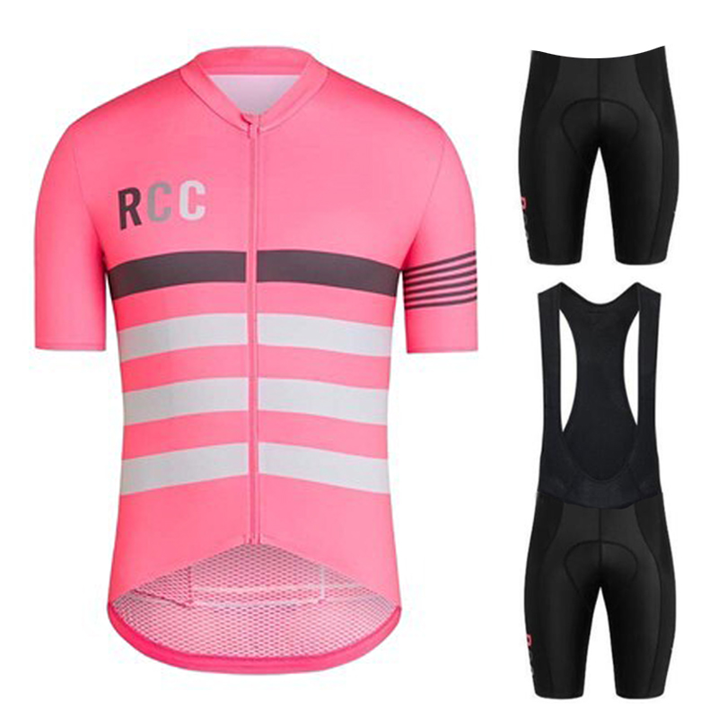 Cycling Gear Brands - 핑크 RCC 사이클링 저지 세트 남성용